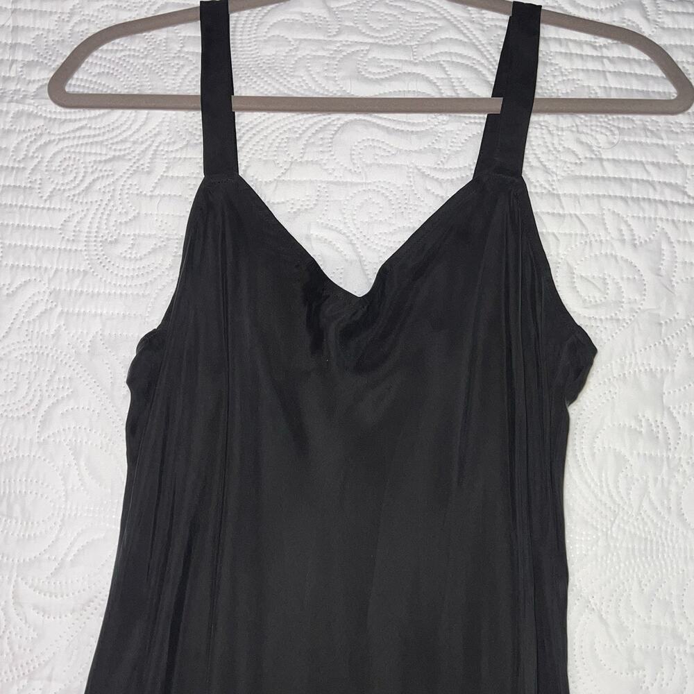 J.Crew Gwyneth Slip Dress Size 4 Black Cupro Blend V-Neck Classic Party NEW NWT - Picture 3 of 13